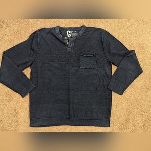 Vintage Gap Henley sweater MD
